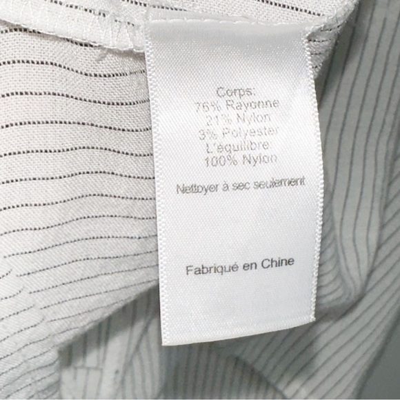 Astr The Label Tie Front Striped Lace Tank Small - Picture 10 of 11